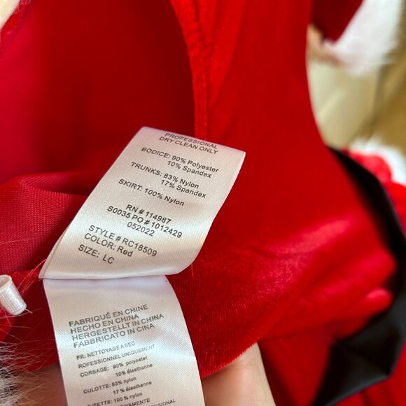 New! Revolution Dance Holly Jolly Dance costume, Child Large - Picture 3 of 3